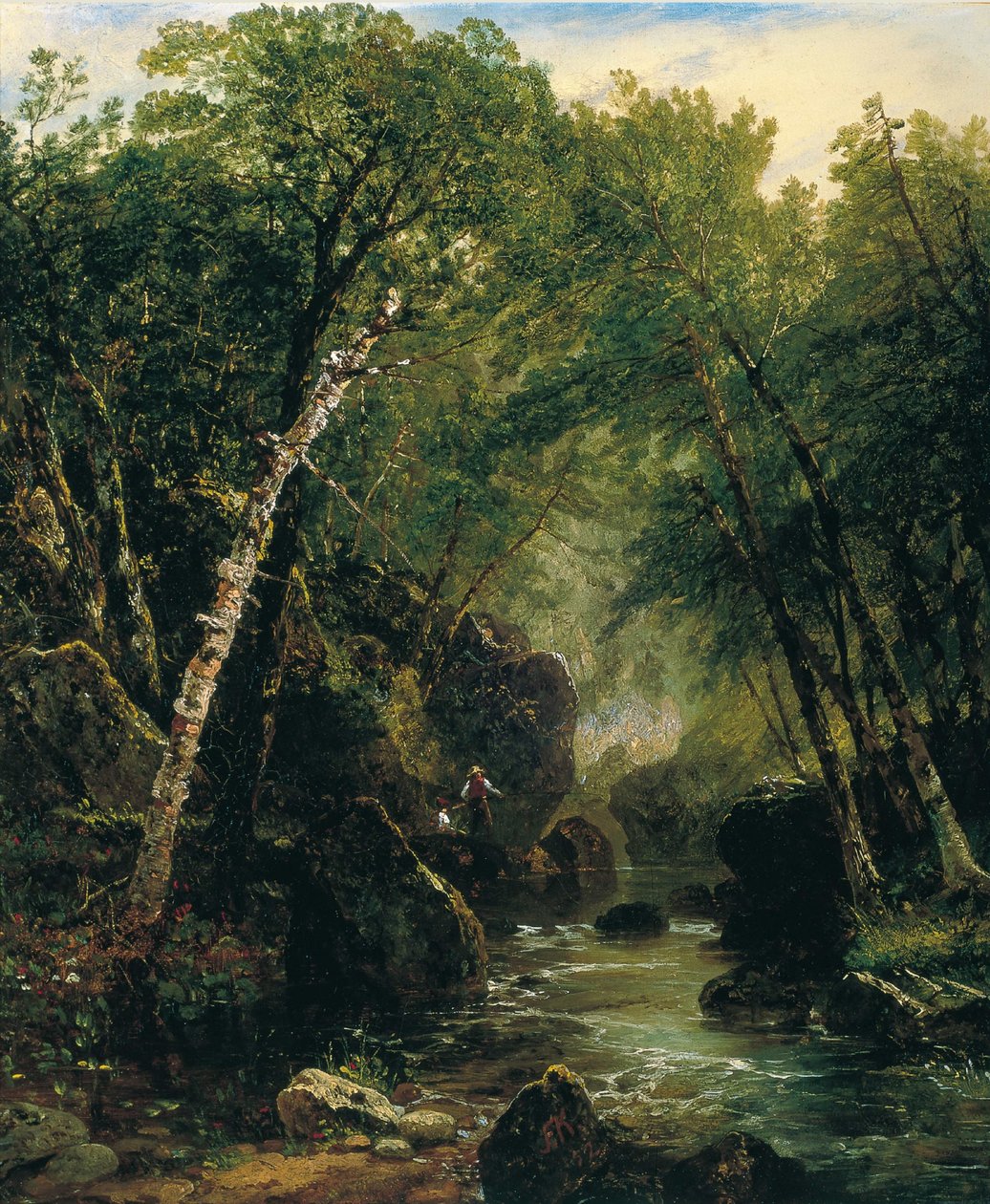 Forellenfischer von John Frederick Kensett