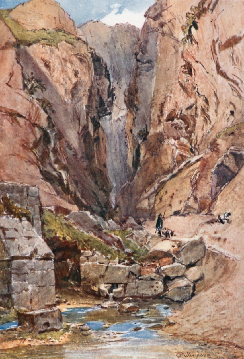 Delphi. Die Kastalienschlucht und Quelle von John Fulleylove