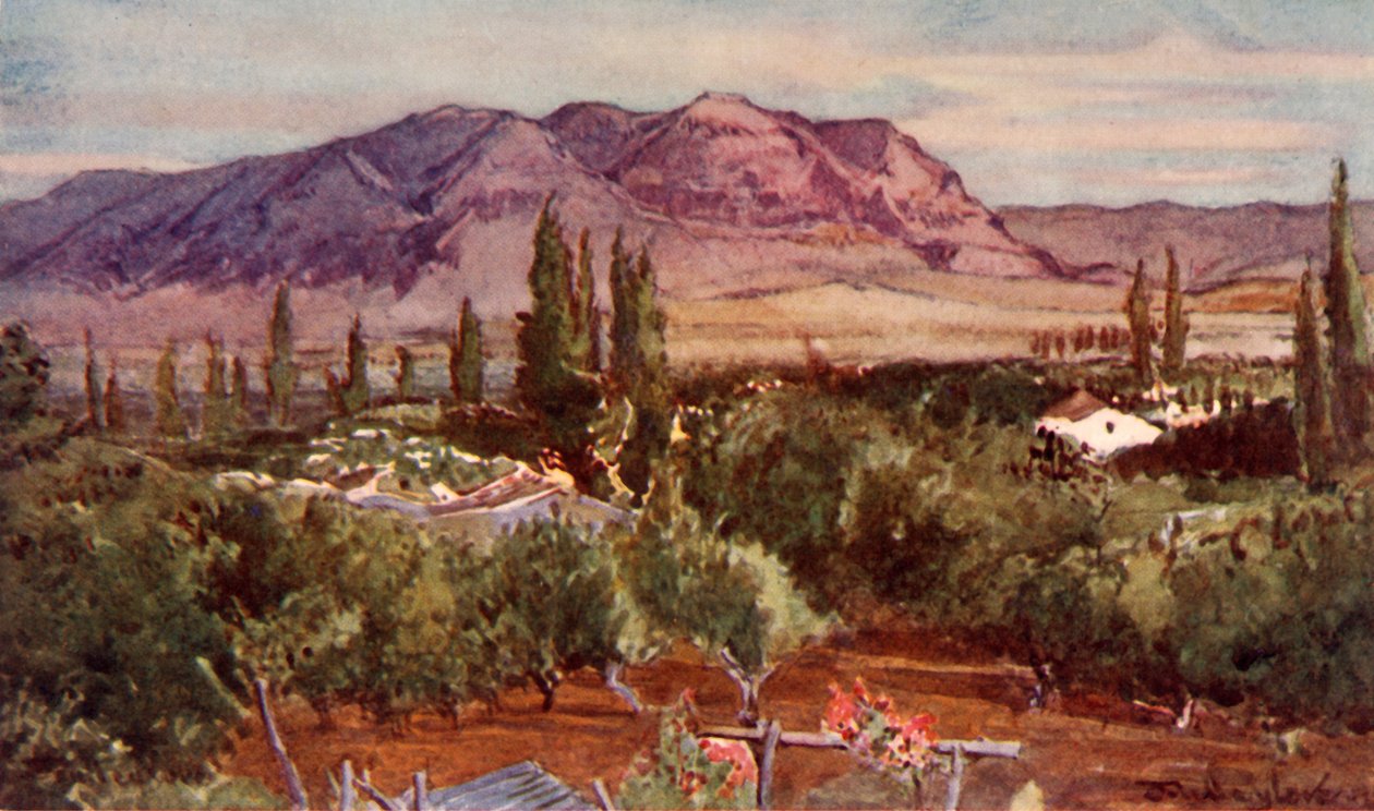 Der Berg der Versuchung von Jericho, 1902 von John Fulleylove