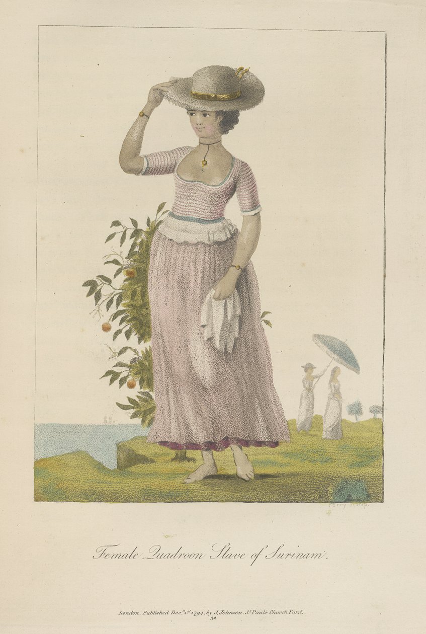 Weibliche Quadroon-Sklavin von Surinam von John Gabriel Stedman