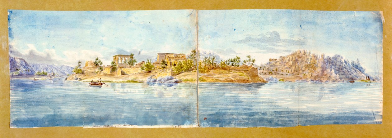 Landschaft, Ägypten, 19. Jahrhundert von John Gardner Wilkinson