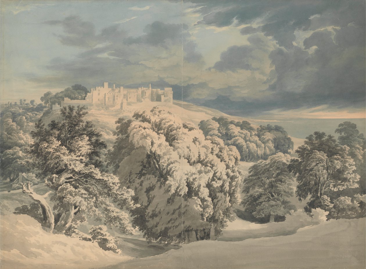 Schloss St. Donat, Glamorganshire von John Glover