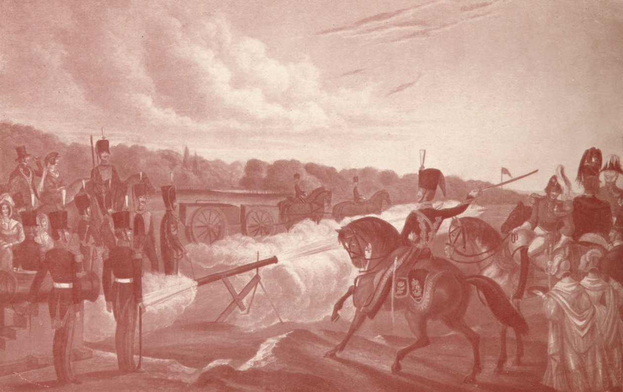 Raketenübung in den Sümpfen, 1845, 1909 von John Grant
