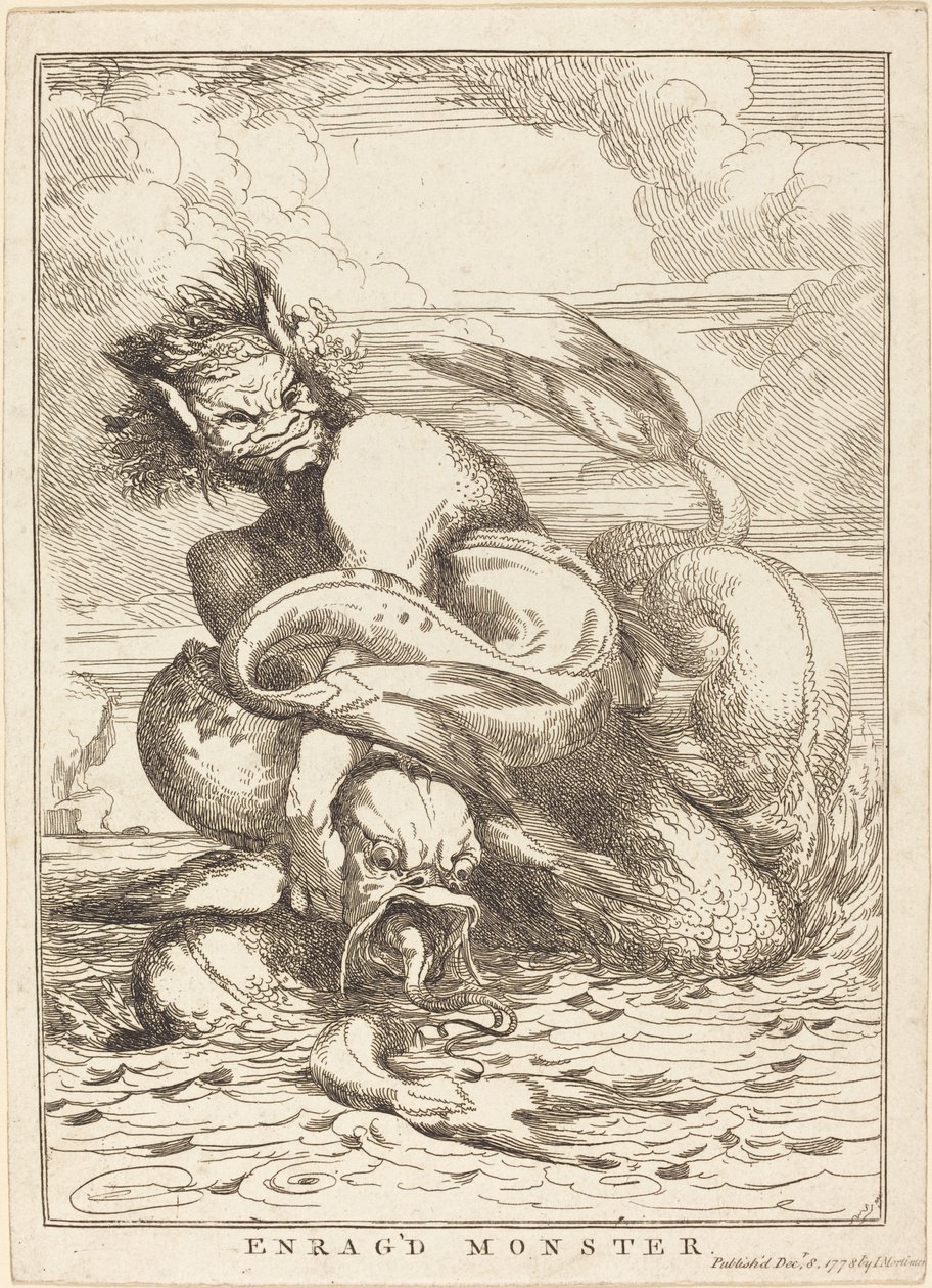 Wütendes Monster von John Hamilton Mortimer