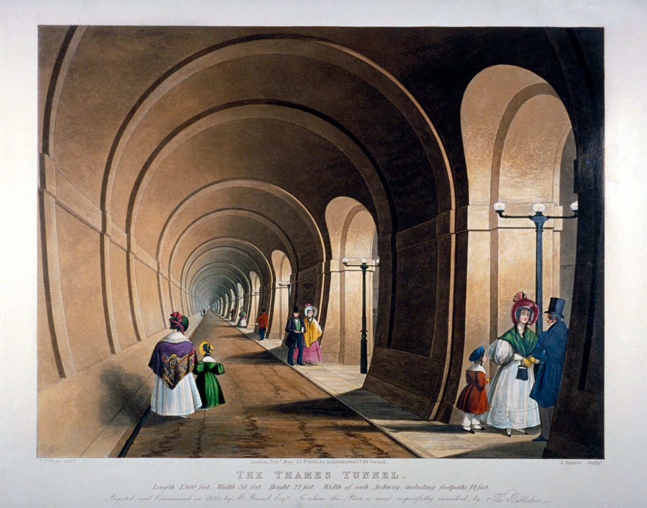 Thames-Tunnel, London, 1835 von John Harris