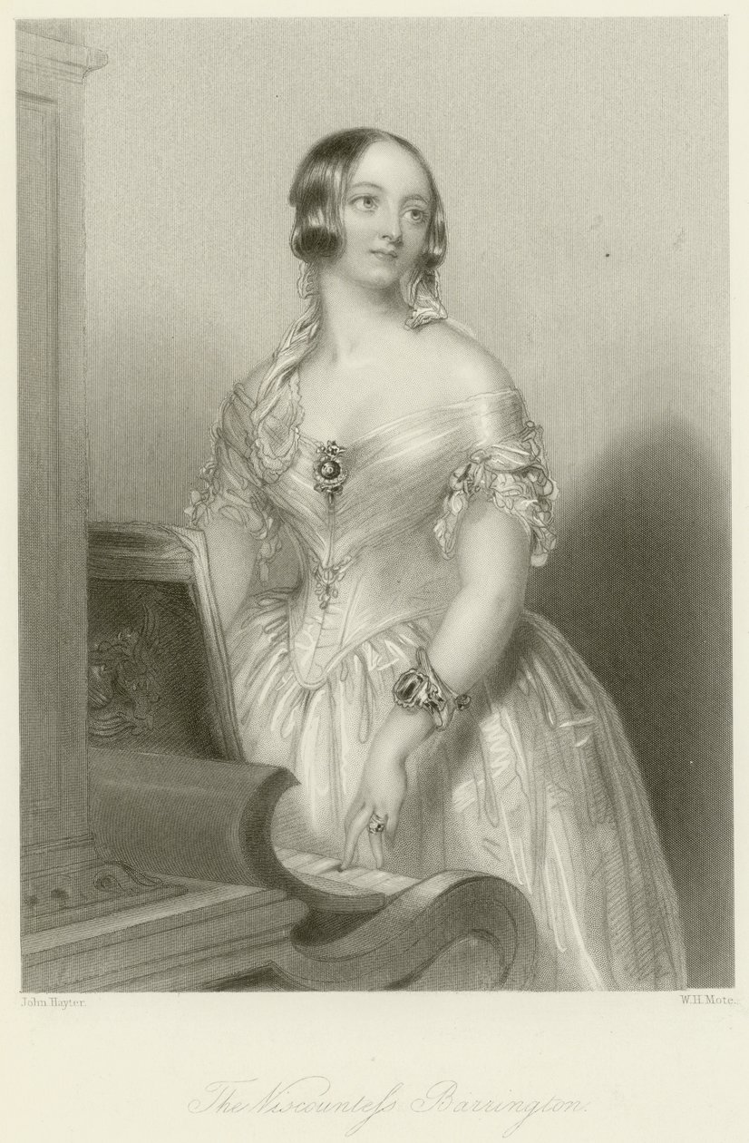 Die Viscountess Barrington von John Hayter