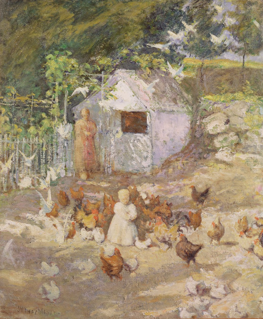 Bauernhof, ca. 1890-1900 von John Henry Twachtman