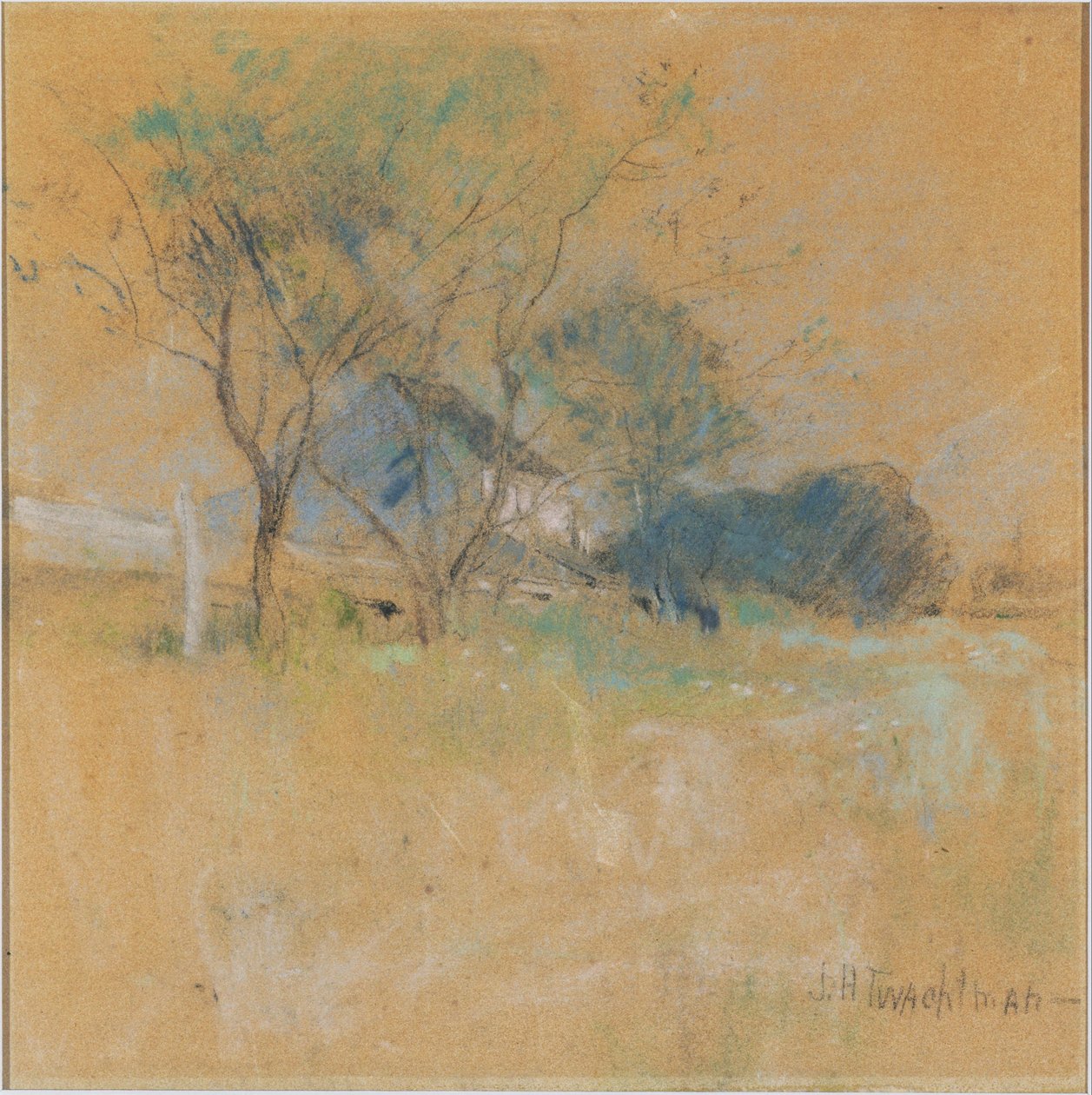 Haus und Baum von John Henry Twachtman