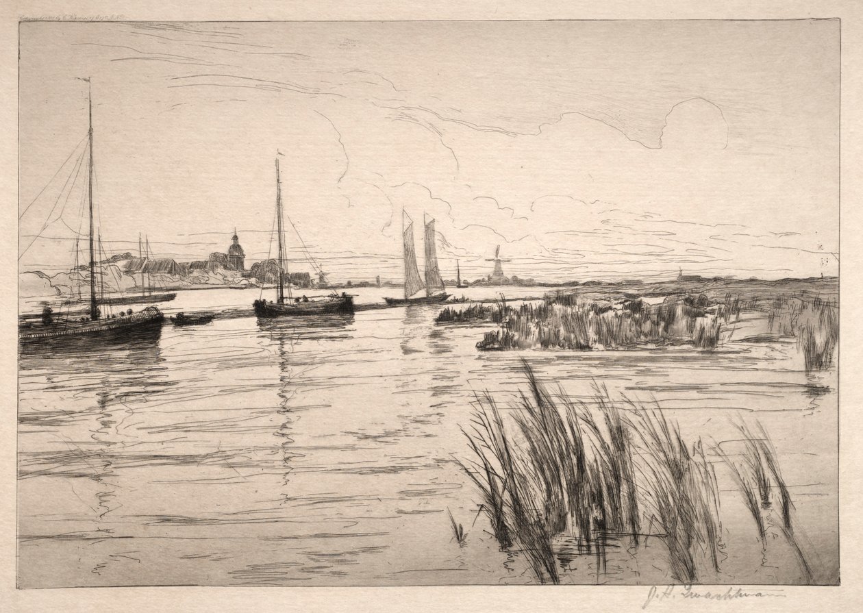 Der Holland-Deich von John Henry Twachtman