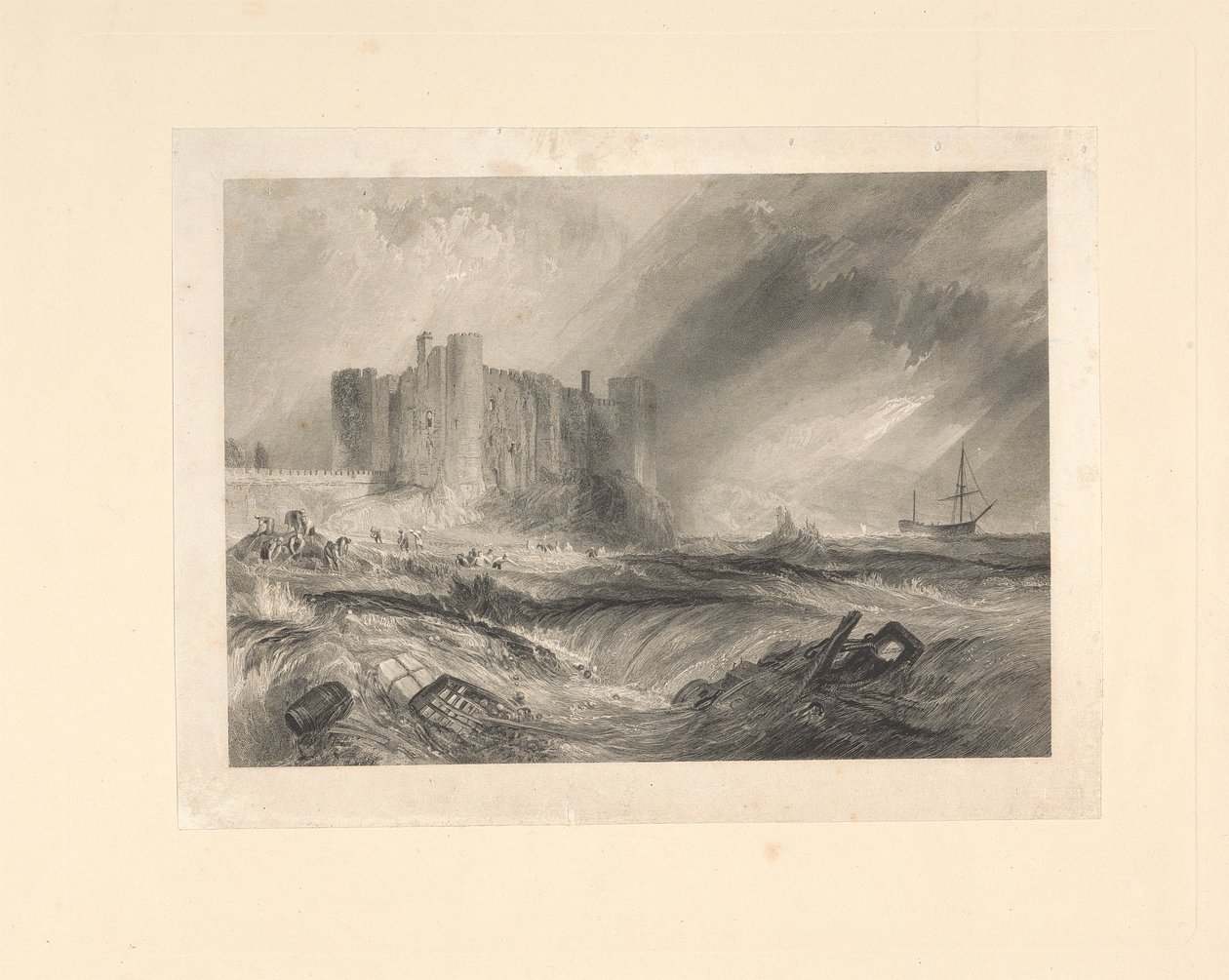 Laugharne Castle, Caermarthenshire von John Horsburgh