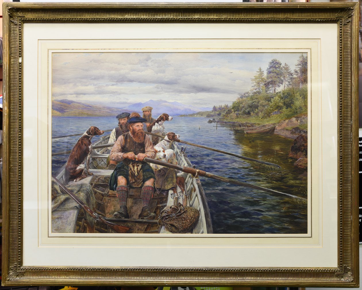 Rudern zum Moor von John Isaac Richardson