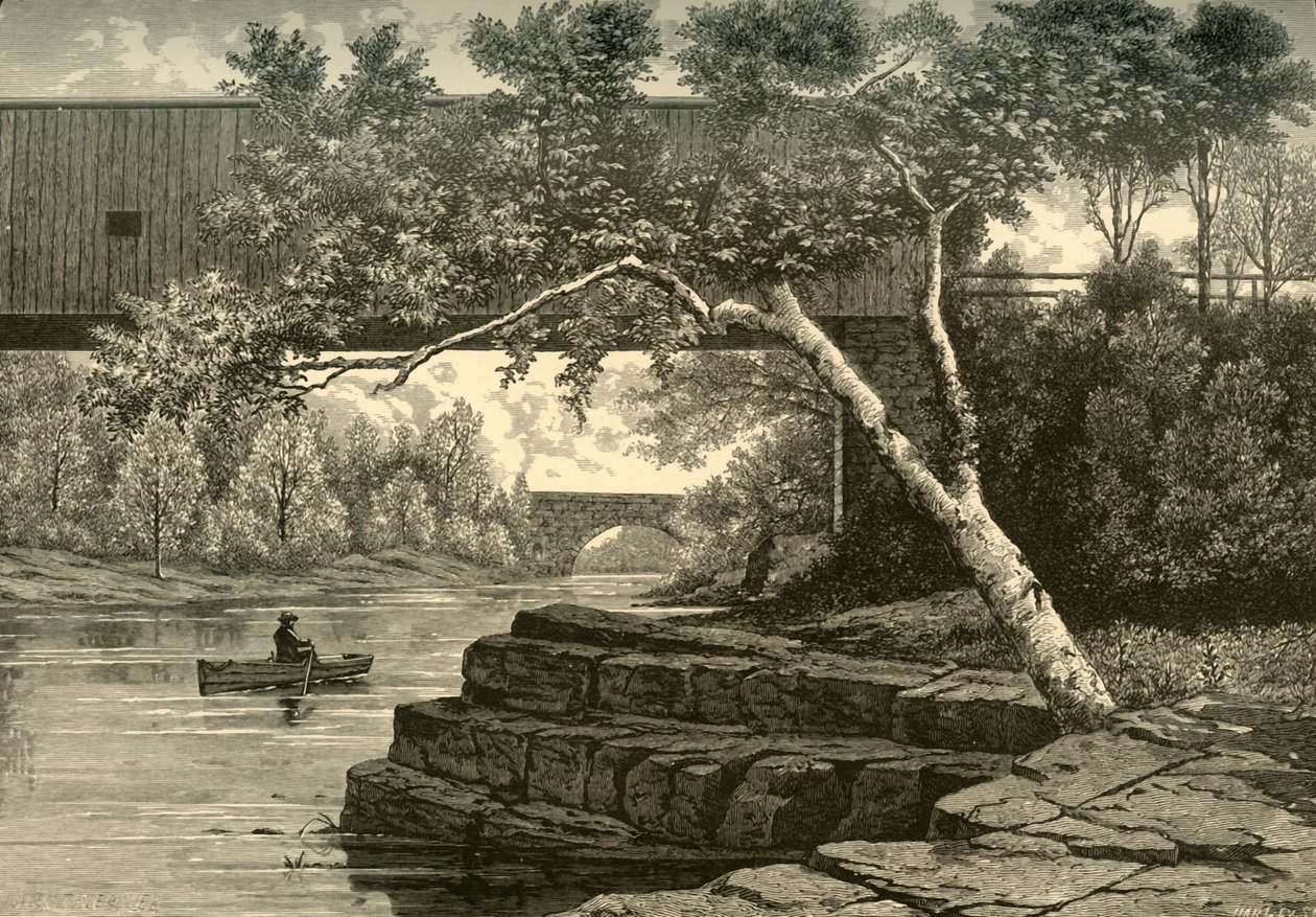 Der Passaic, unterhalb der Little Falls, 1874 von John J. Harley