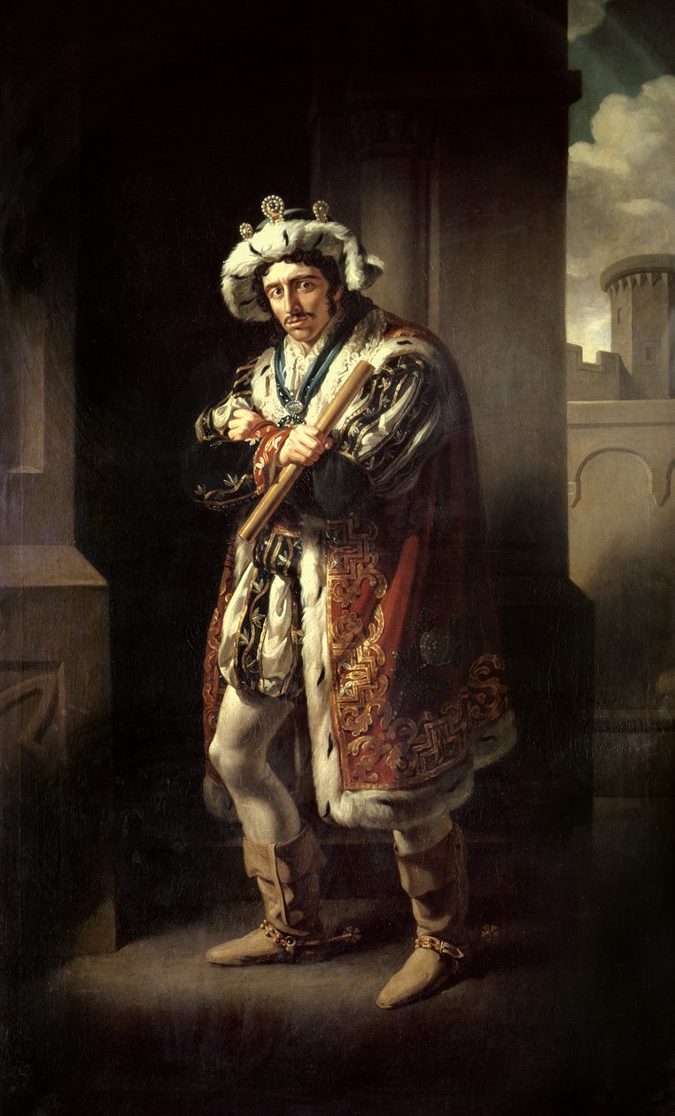 Edmund Kean (1787-1833) als Richard III von John James Halls