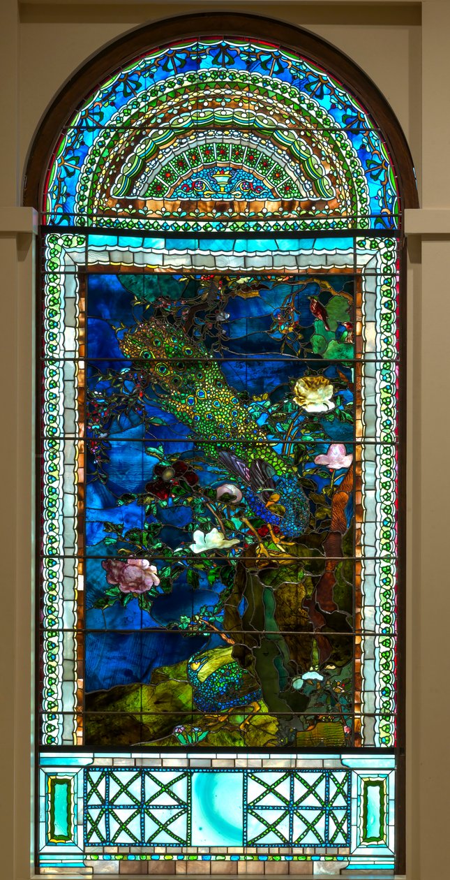Pfauen und Pfingstrosen I von John La Farge