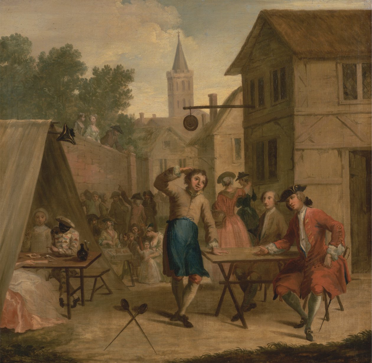 Hob verkauft Bier auf dem Jahrmarkt von John Laguerre