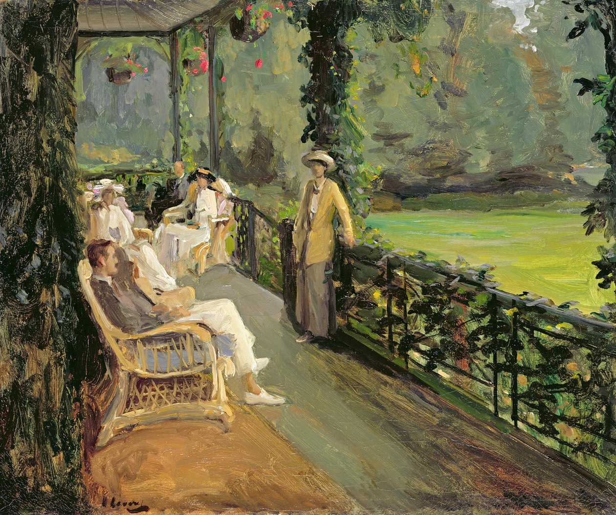 Die Veranda, 1912 von John Lavery