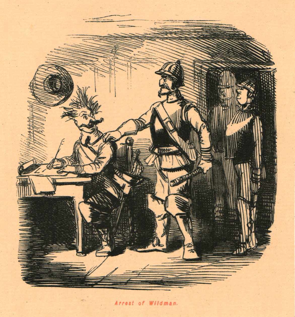 Verhaftung von Wildman, 1897 von John Leech