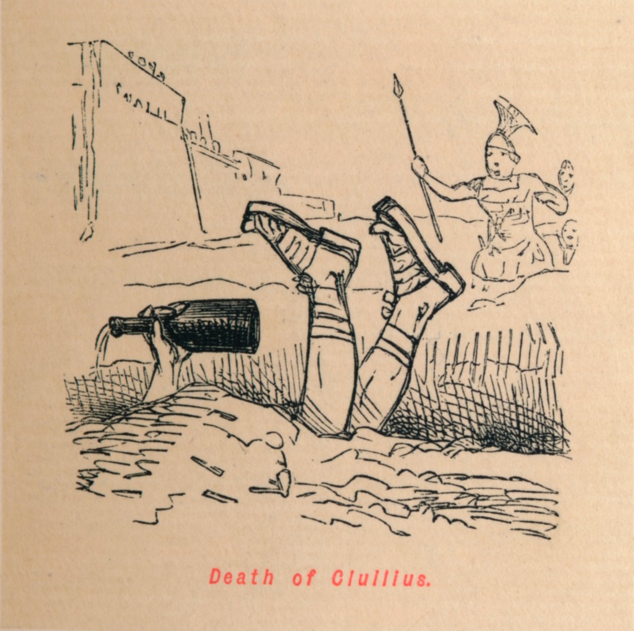 Tod des Ciuilius, 1852 von John Leech