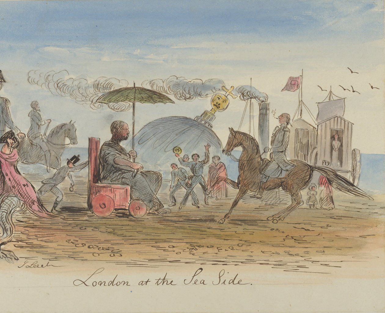 London am Meer, 1830-64 von John Leech