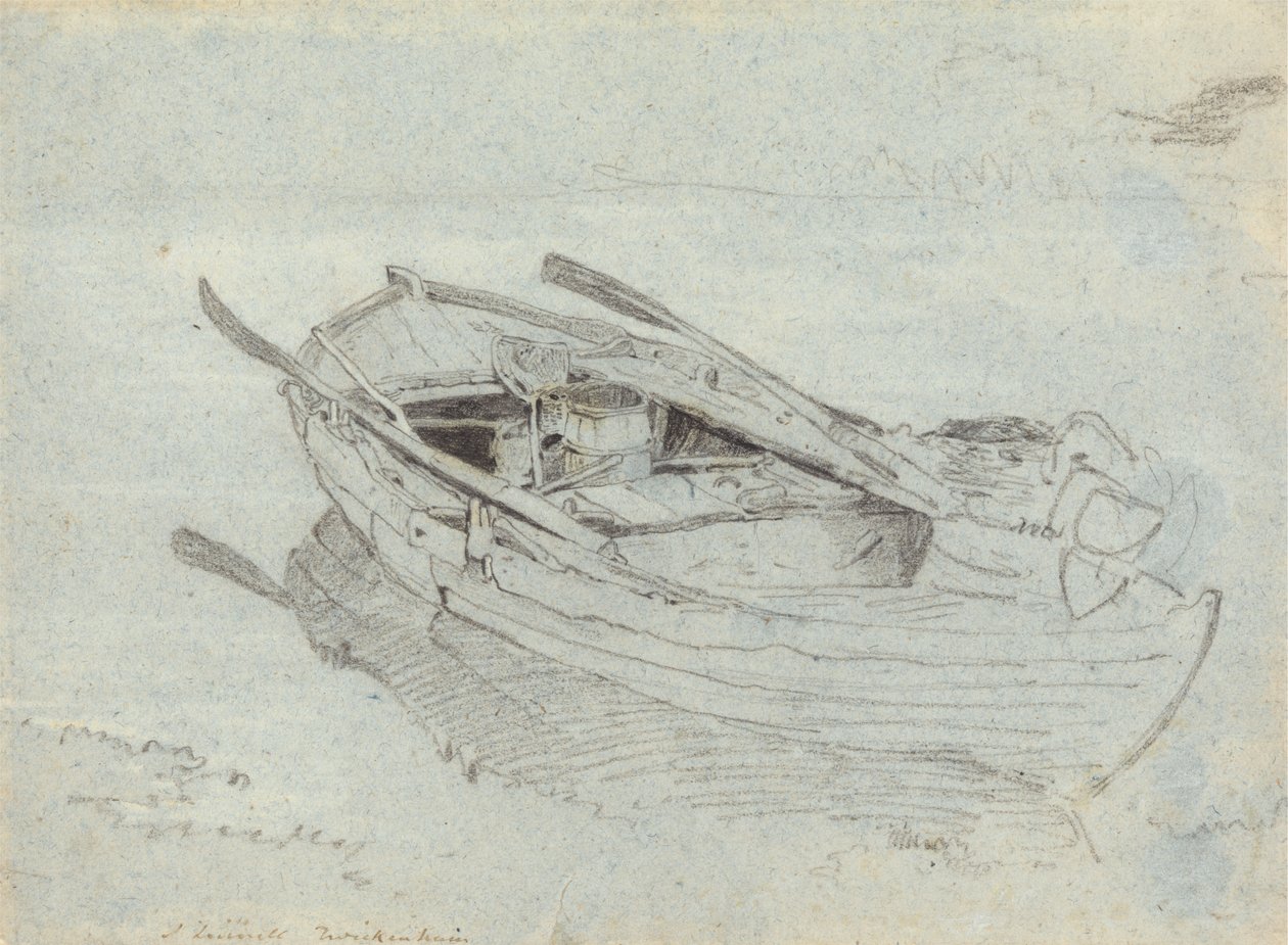 Ein Ruderboot in Twickenham von John Linnell