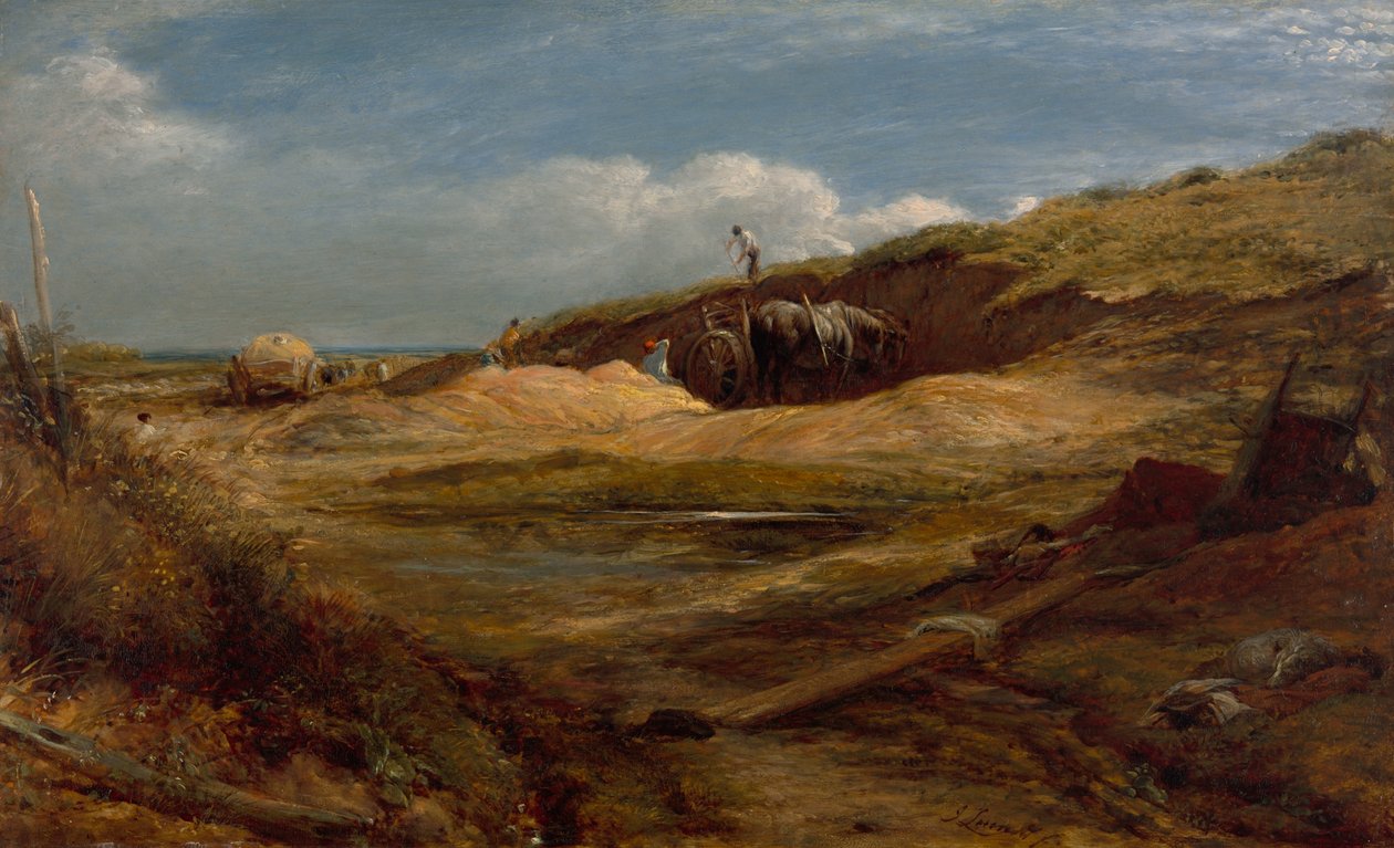 Die Sandgruben, Hampstead Heath, 1834 von John Linnell