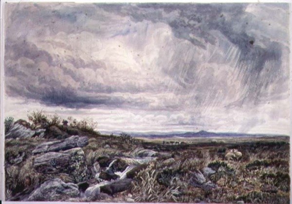 Regnerisches Wetter, Bettws-y-Coed von John Lloyd Bond