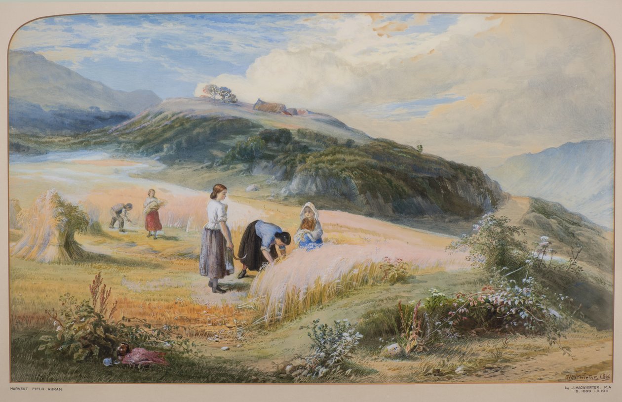 Erntefeld, Arran von John MacWhirter