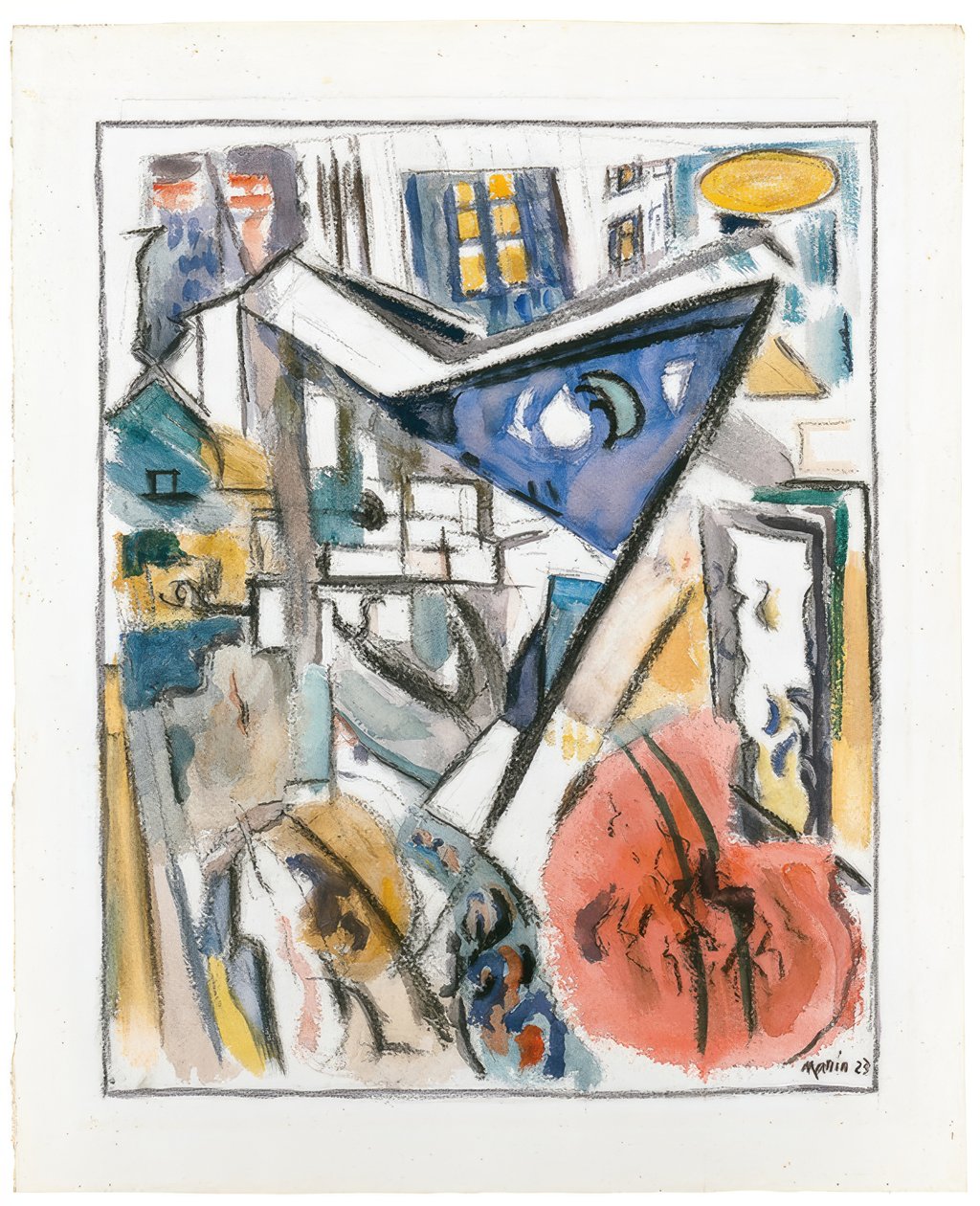 Der untere Teil von Manhattan von John Marin