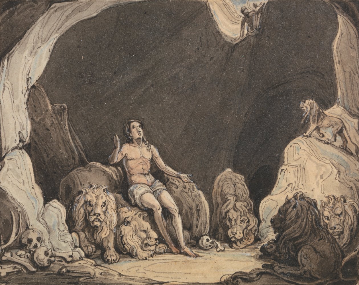 Daniel in der Löwengrube von John Martin