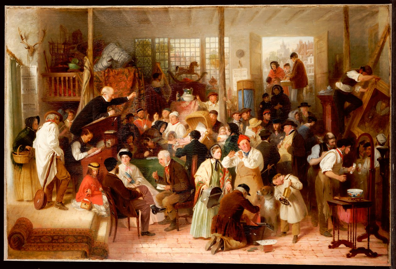 Die Auktion, 1863 von John Morgan
