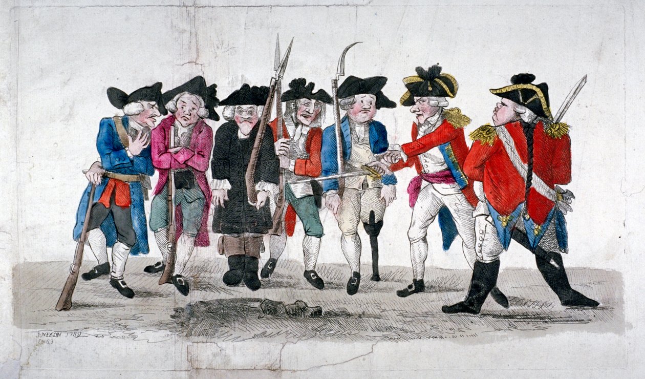 Stadtmilizen, 1789 von John Nixon