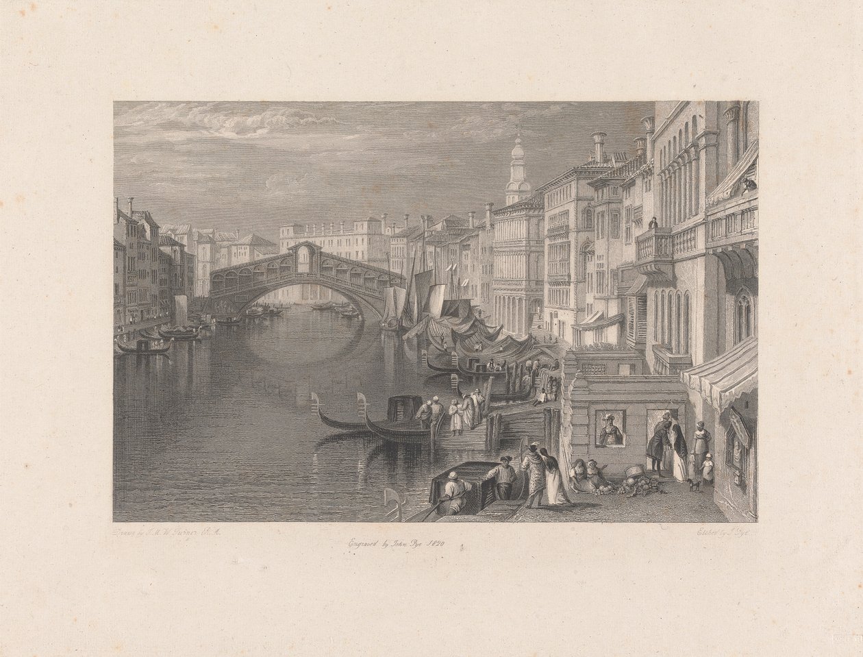 Der Rialto, Venedig von John Pye