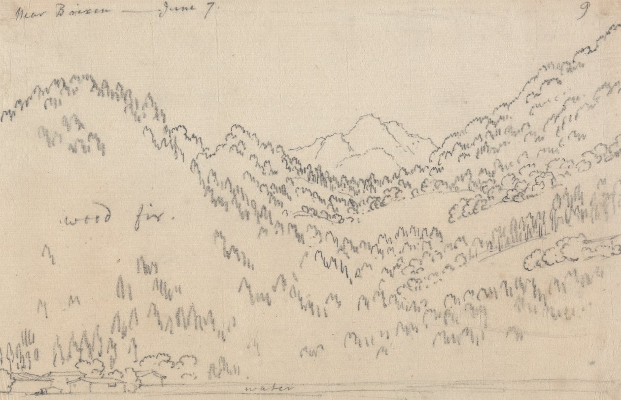 In der Nähe von Brixen, 7. Juni von John Robert Cozens