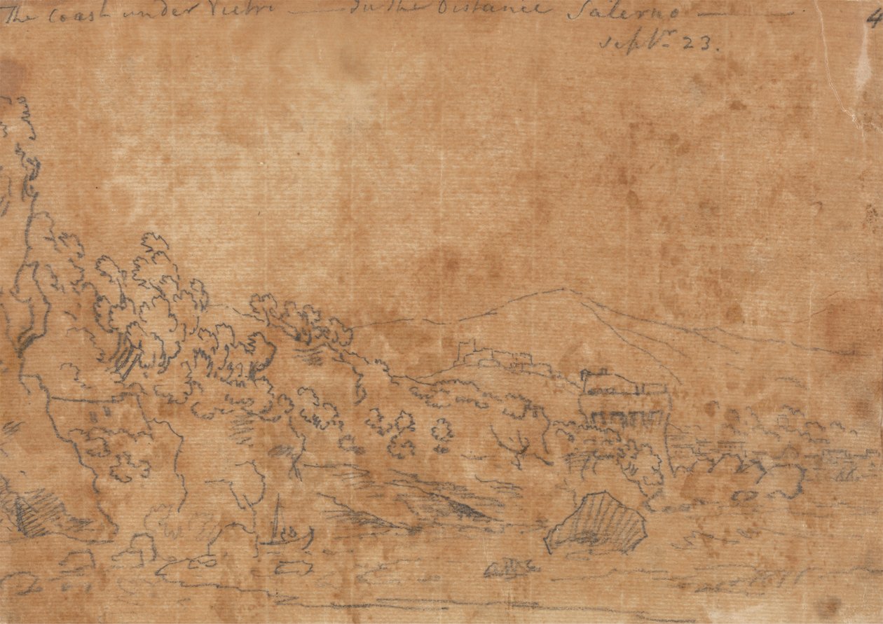 Die Küste unter Vietri von John Robert Cozens