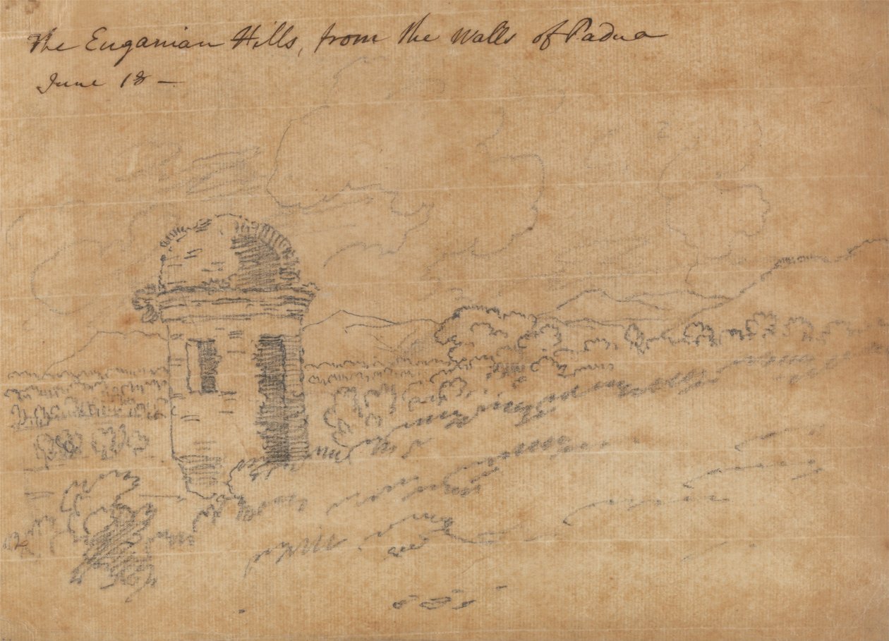 Die Euganeischen Hügel von John Robert Cozens