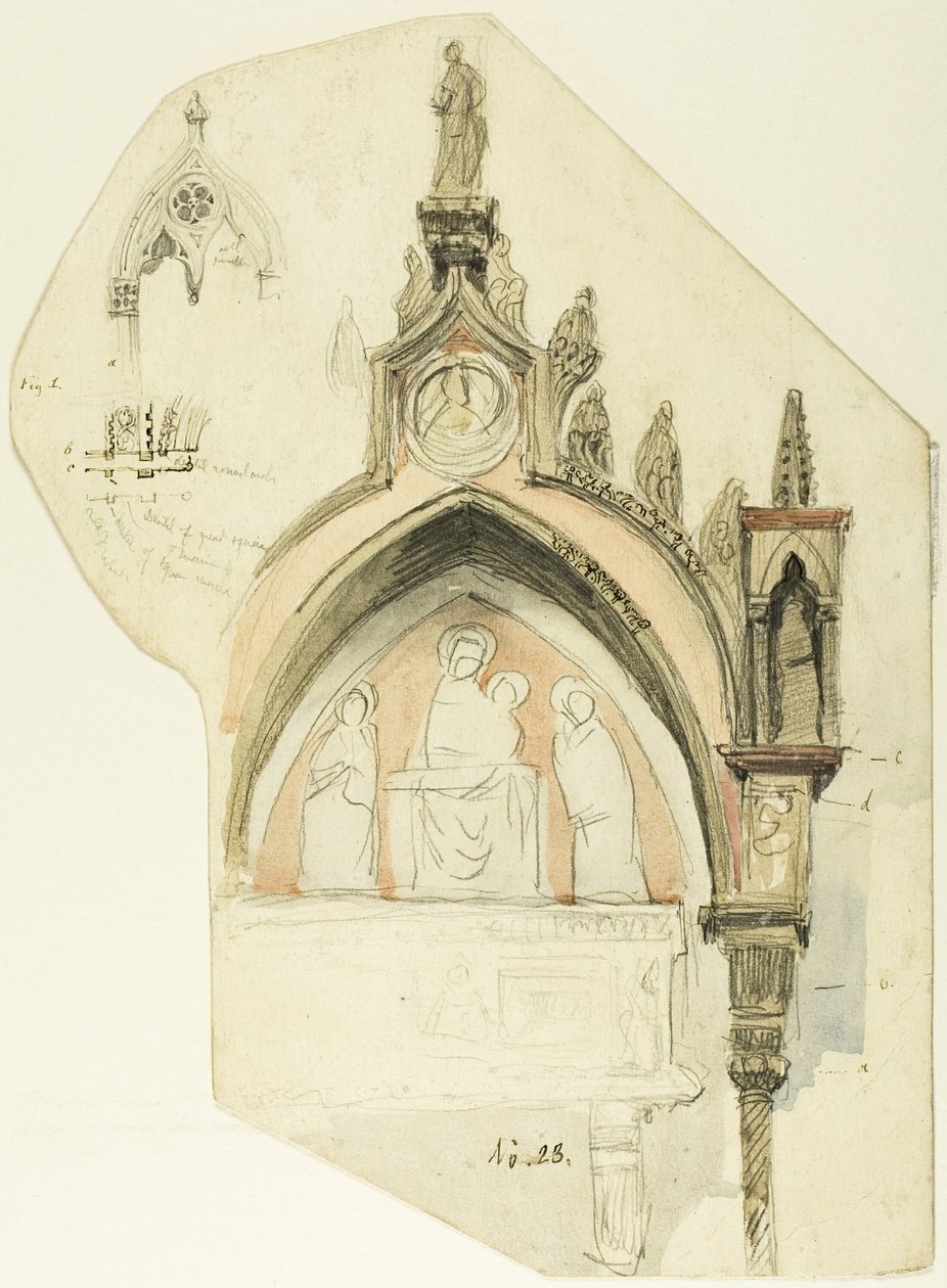 Entwurf für einen Bogen von John Ruskin