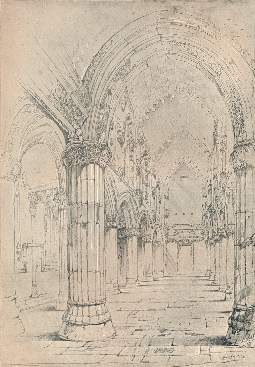 Roslin-Kapelle, 1838 von John Ruskin