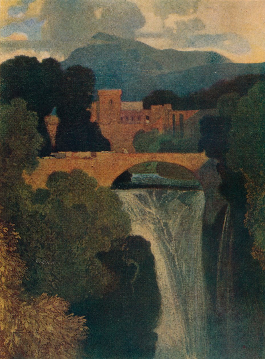 Der Wasserfall, ca. 1807 von John Sell Cotman