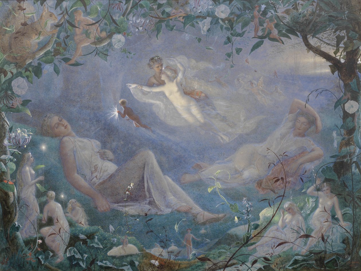 Szene aus Ein Sommernachtstraum, 1873 von John Simmons