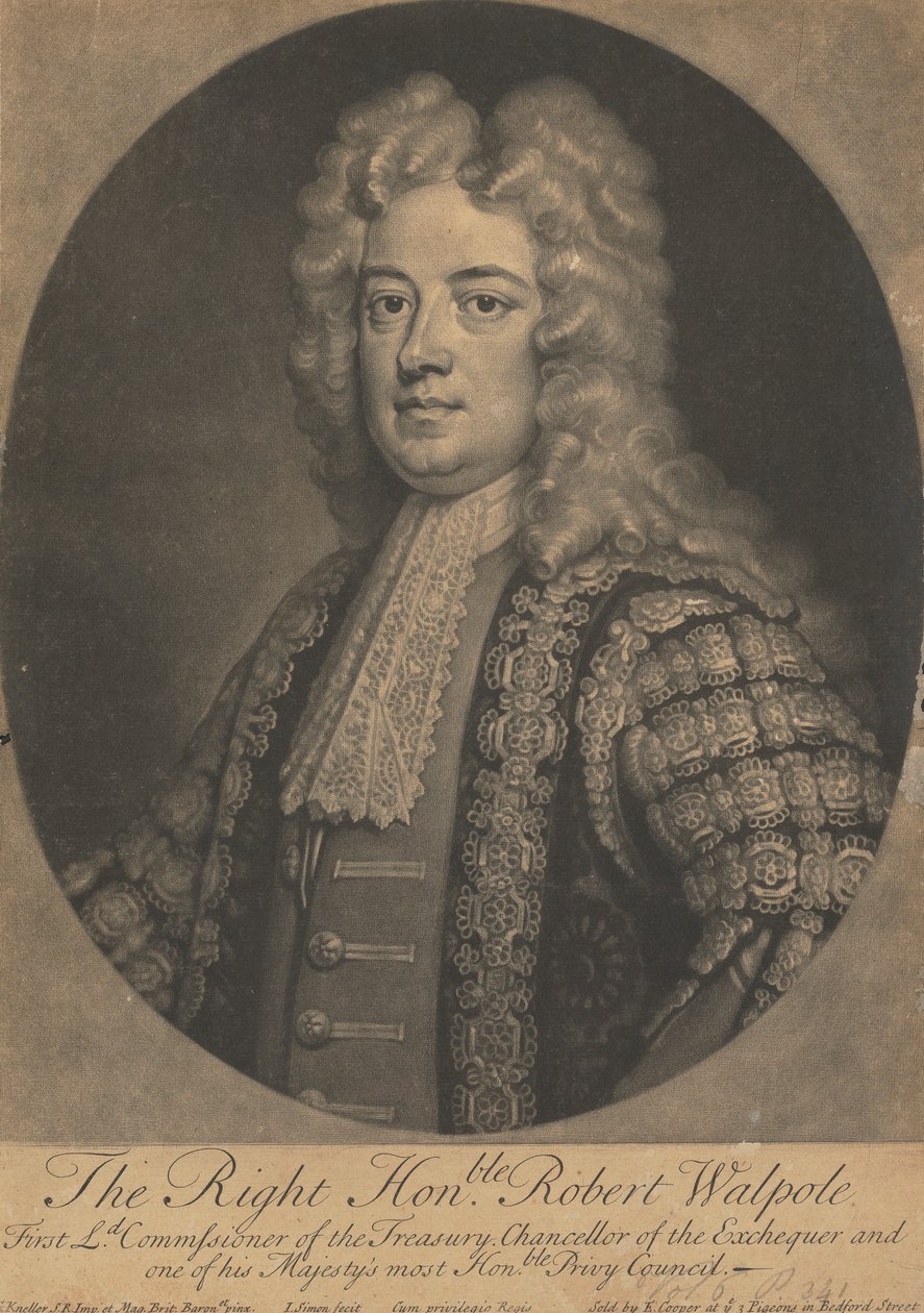 Sir Robert Walpole von John Simon