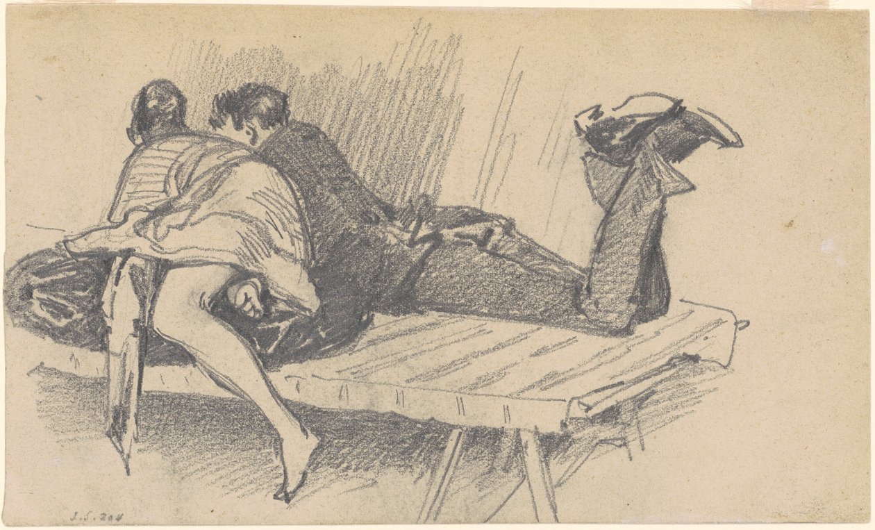 Paar auf einer Liege, ca. 1874-1877 von John Singer Sargent
