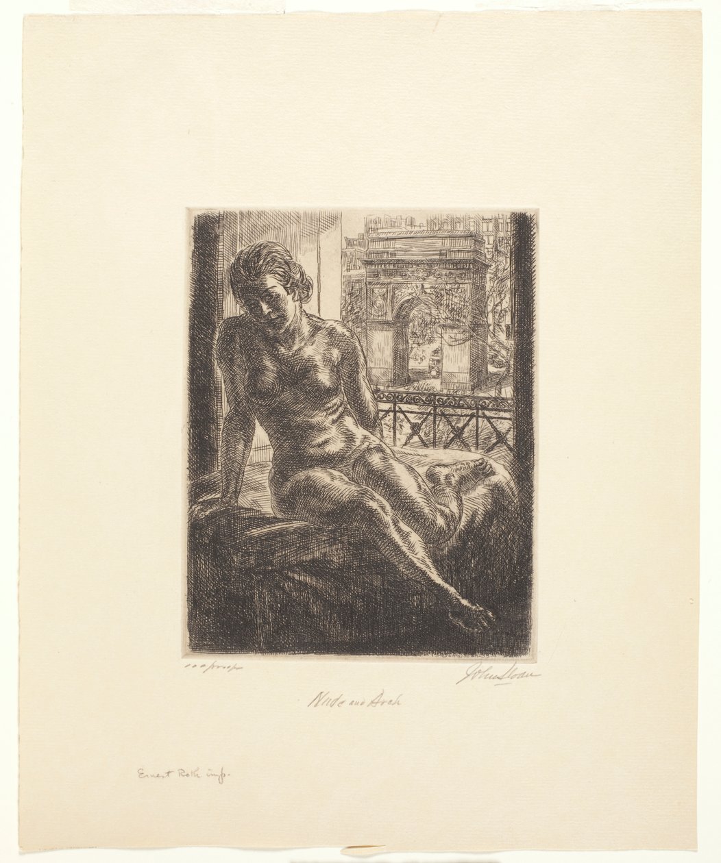 Akt und Bogen von John French Sloan