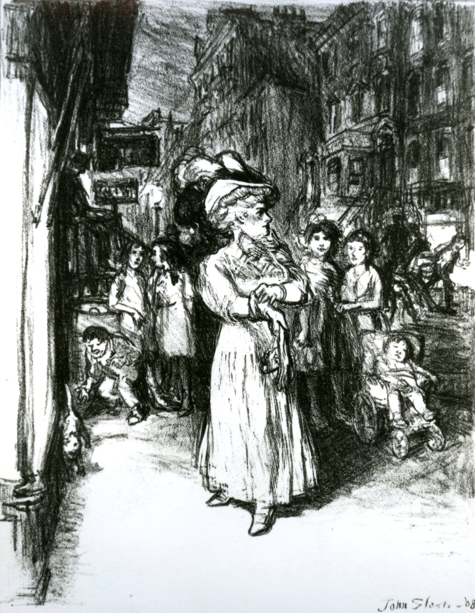 Sechste Avenue und 30. Straße von John French Sloan