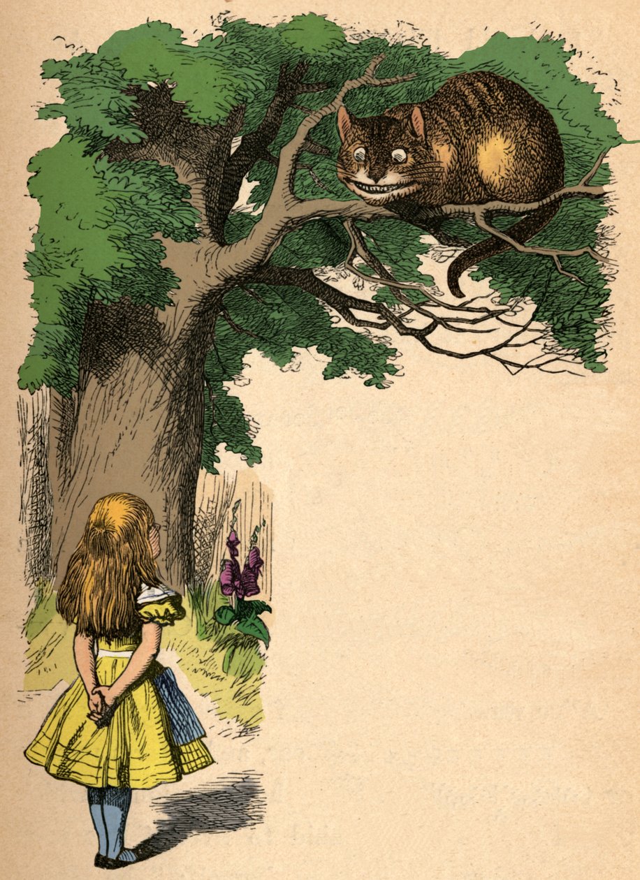 Alice und die Grinsekatze, 1889 von John Tenniel