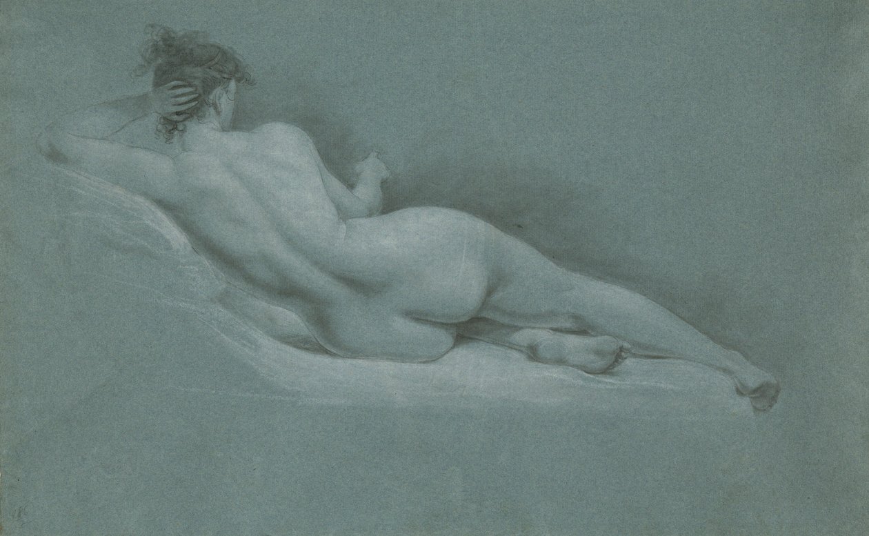 Liegender Akt, Rückenansicht von John Trumbull