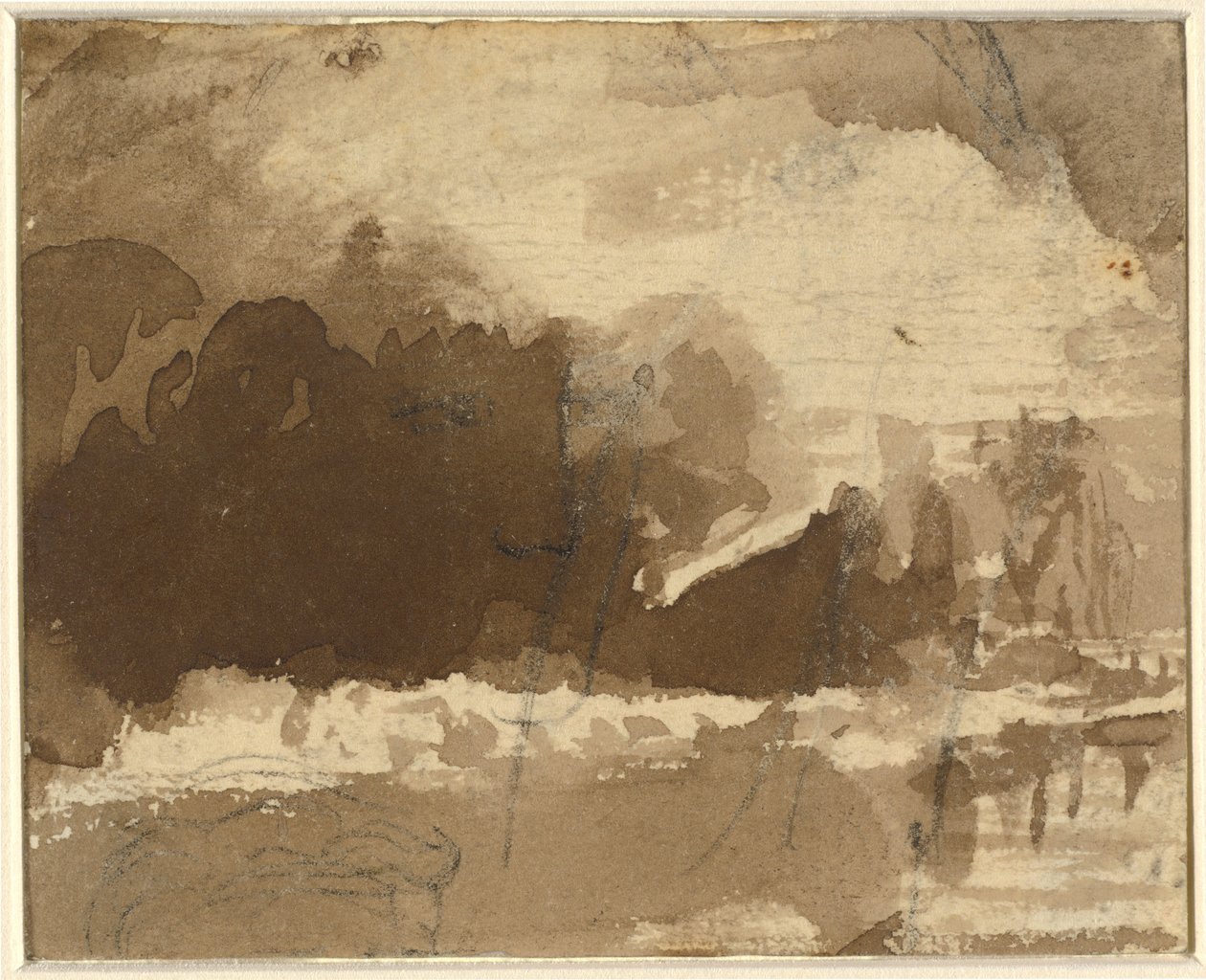 Landschaftskomposition [recto] von John Varley