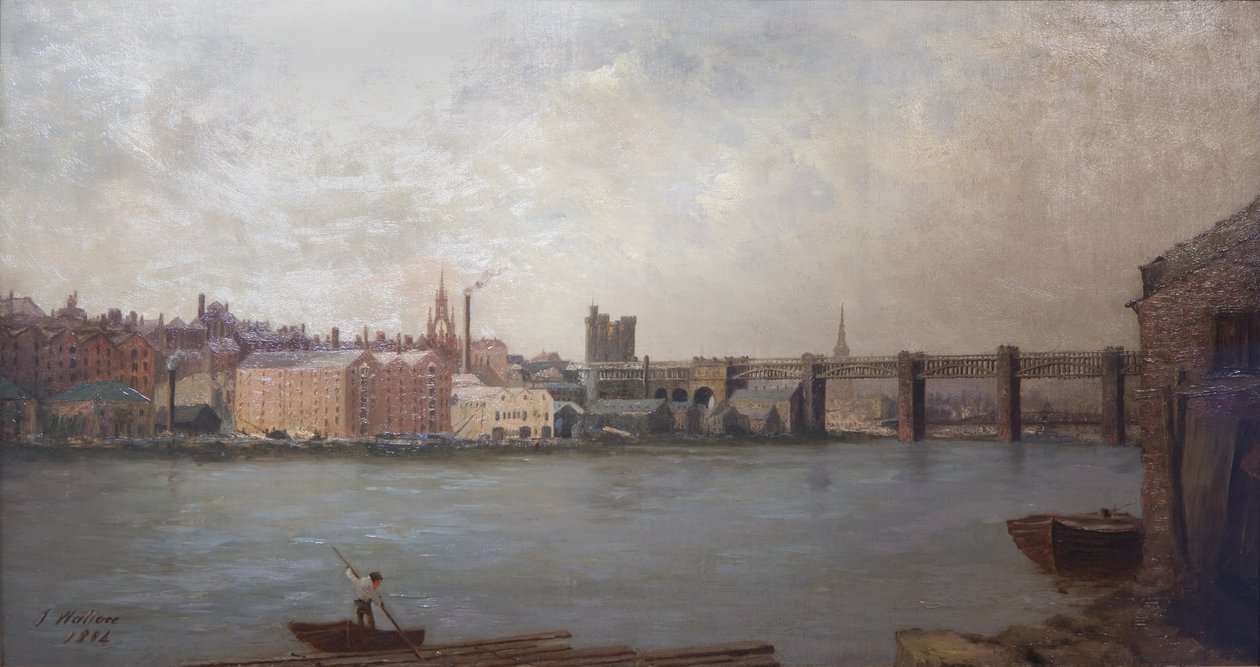Newcastle upon Tyne von Südwesten, 1884 von John Wallace