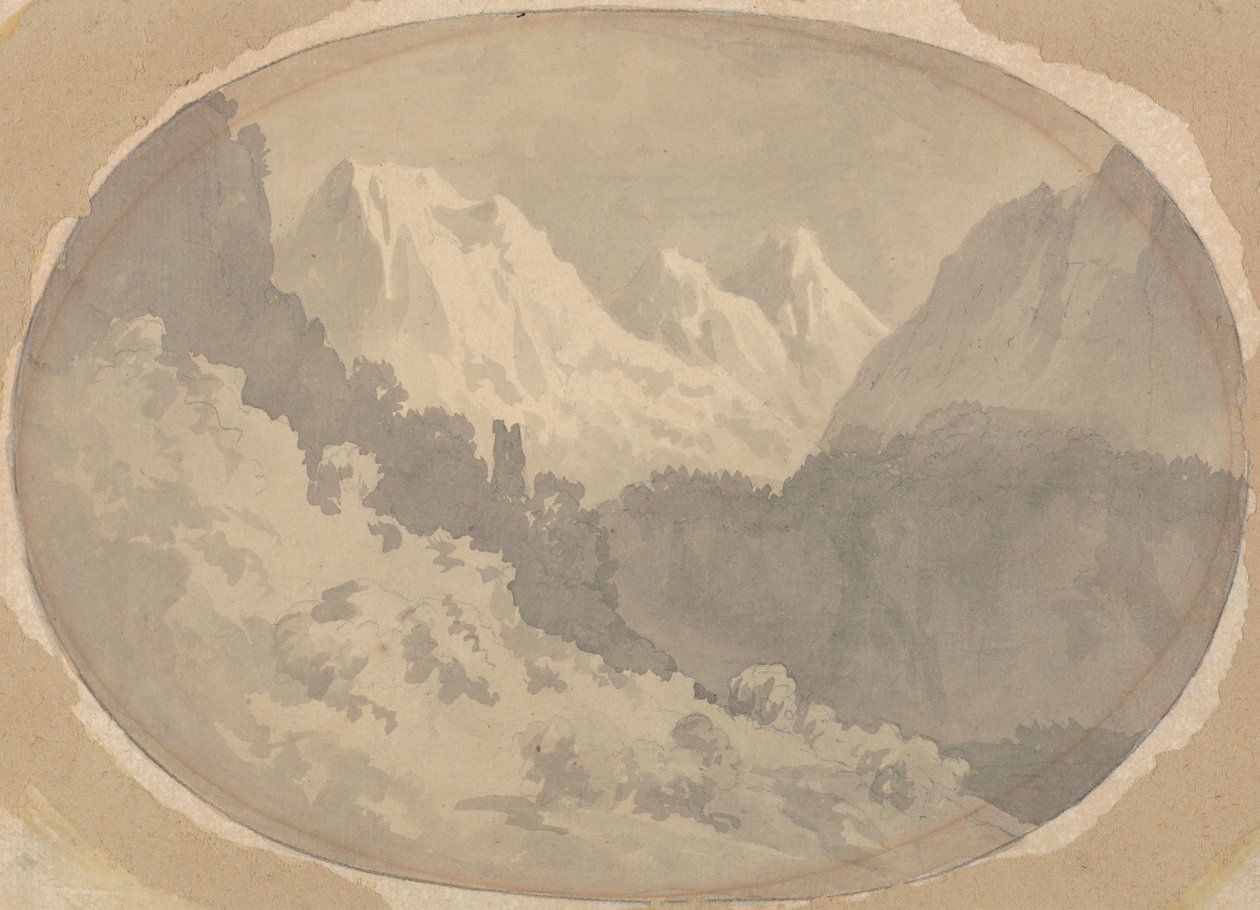 Alpenszene von John Warwick Smith