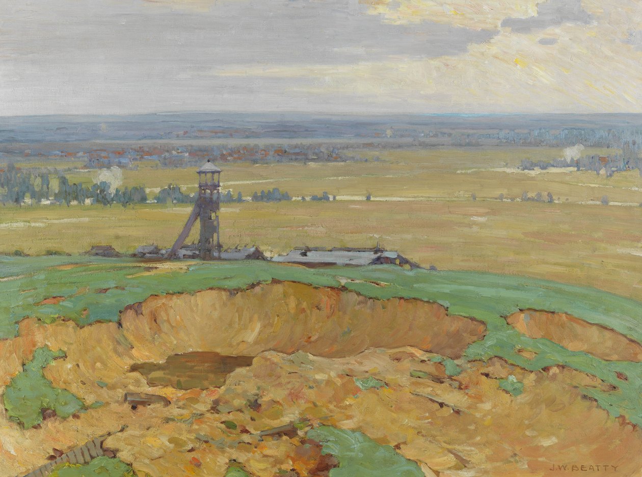 Lievin vom Vimy-Rücken, 1914-19 von John William Beatty