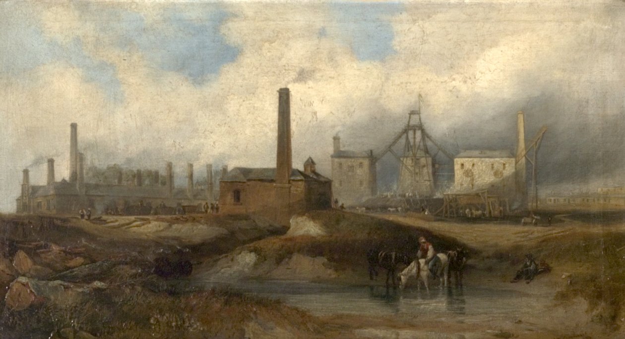 Industrielle Szene von John Wilson Carmichael